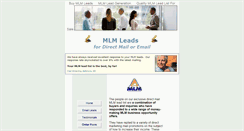 Desktop Screenshot of mlm-mailing-lists.com