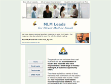 Tablet Screenshot of mlm-mailing-lists.com